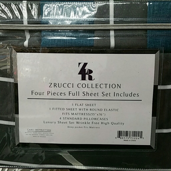 Zrucci Collection Sheet Full with 2 extra pillows - Picture 2 of 2